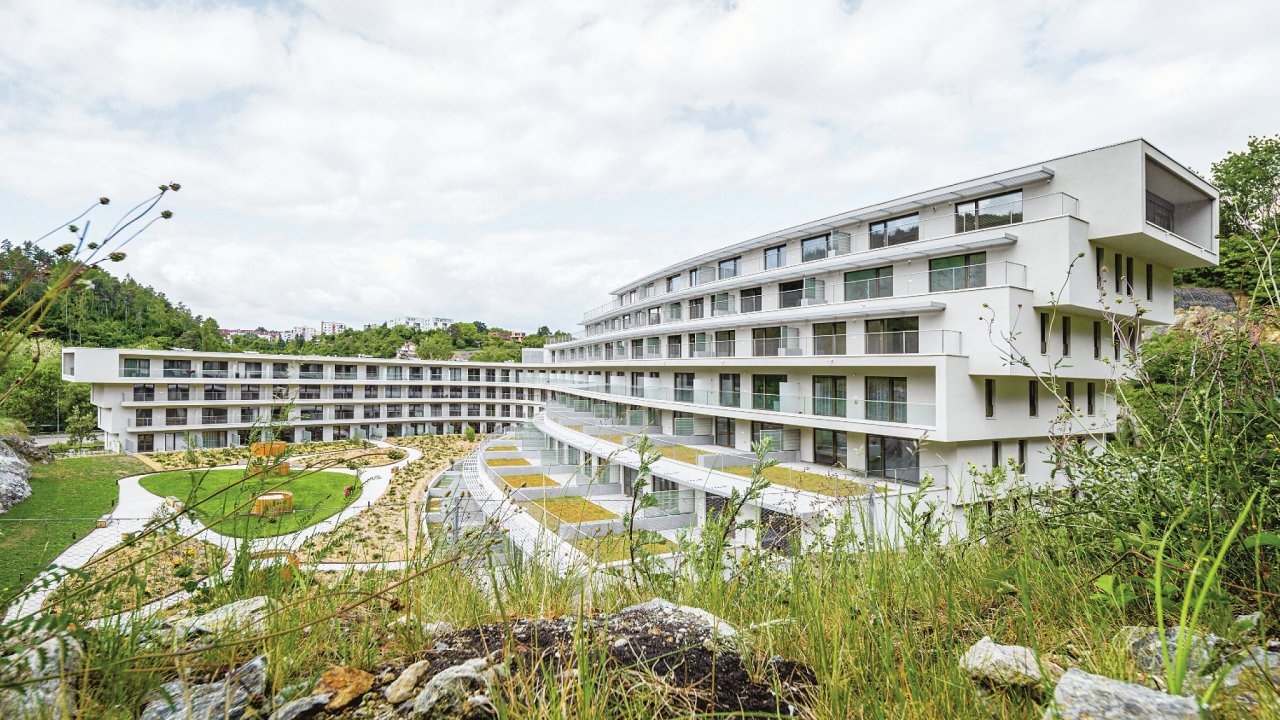 Rezidence Diorit na mst bvalho kamenolomu zskala cenu Environmentln projekt.