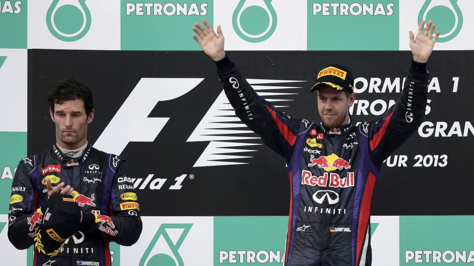 Jezdci Red Bullu: Mark Webber a Sebastian Vettel