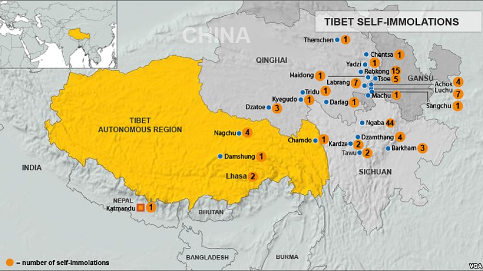 Mapa tibetskch sebeuplen
