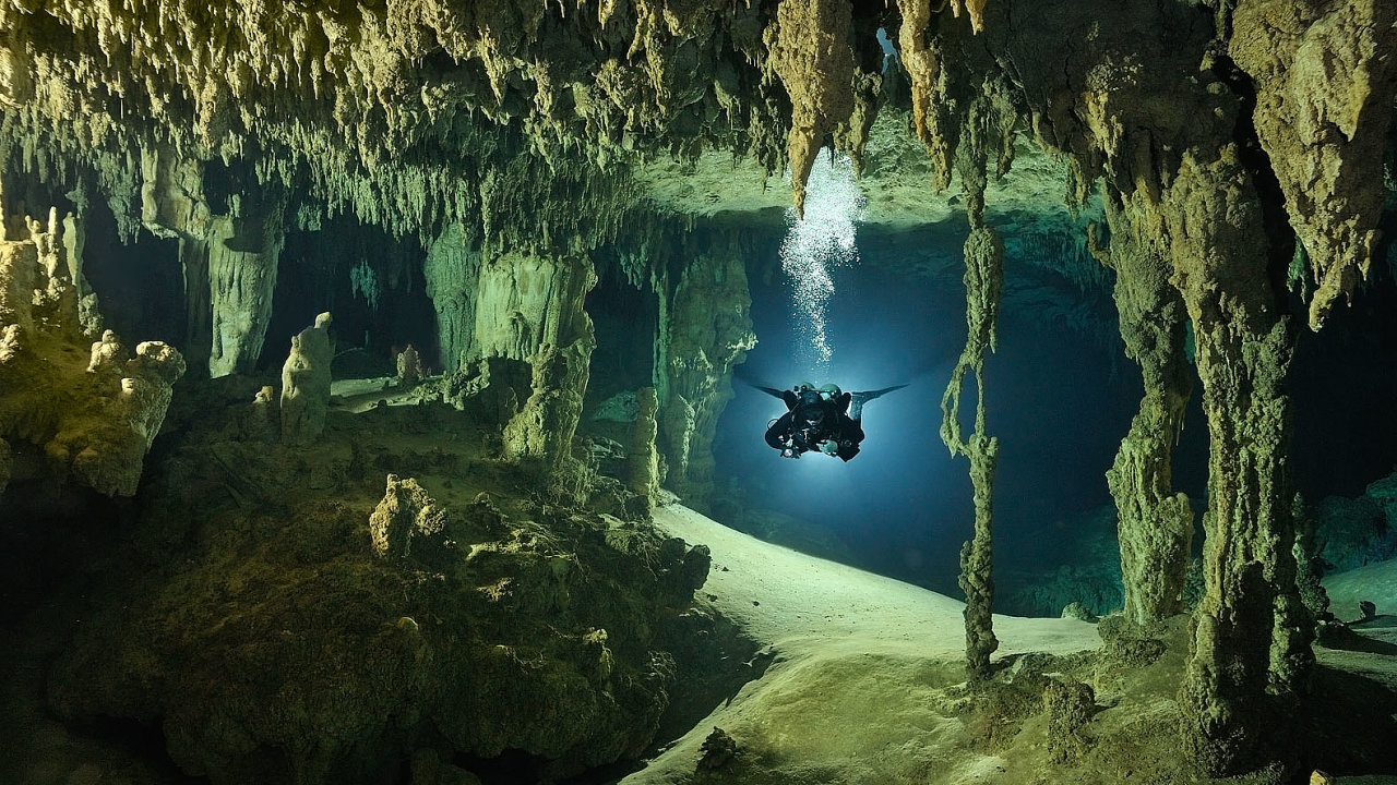 Jeskynní systém K´oox Baal, Mexiko