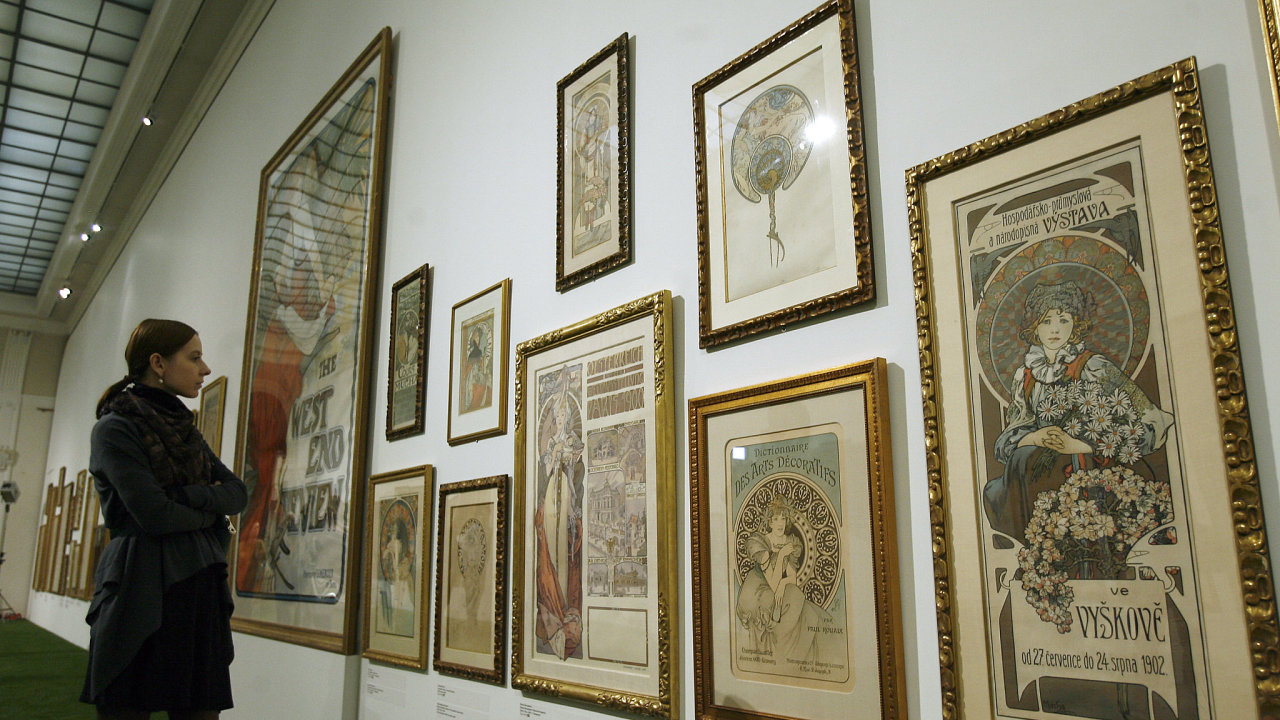 Alfons Mucha,Ivan Lendl,výstava,plakáty,Obecní dùm