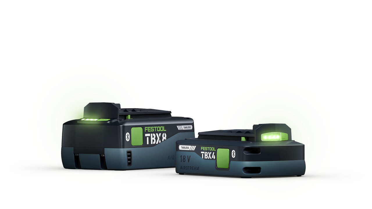 Extra v�kon pro akumul�torov� n��ad�: Festool p�edstavuje akumul�tory Tabless TBX 4 a TBX 8