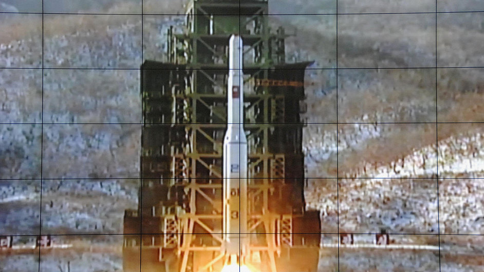 Start severokorejsk rakety - ilustran foto