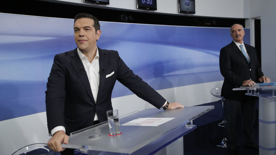 Alexis Tsipras a Vangelis Meimarakis
