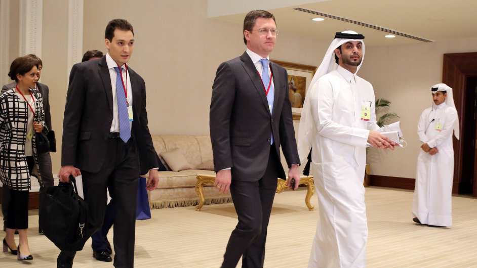 Rusk ministr energetiky Alexandr Novak na jednn v Dauh