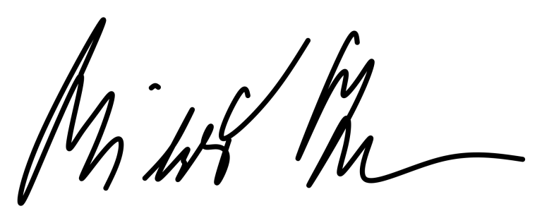 Podpis Miloše Zemana.