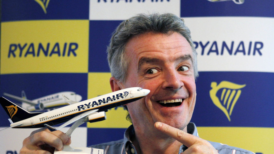 Michael O'Leary, generln editel spolenosti Ryanair, kter provozuje nzkonkladov aerolinky.