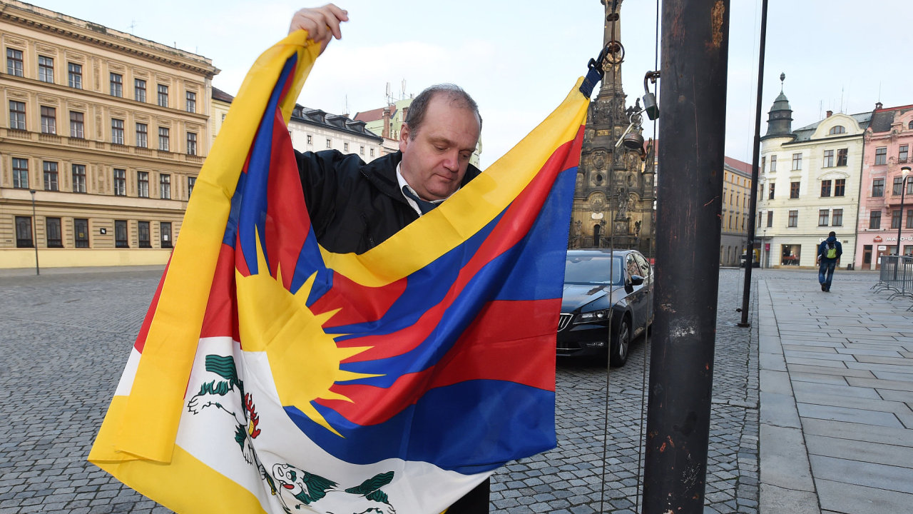Vlajka pro Tibet, Olomouc.