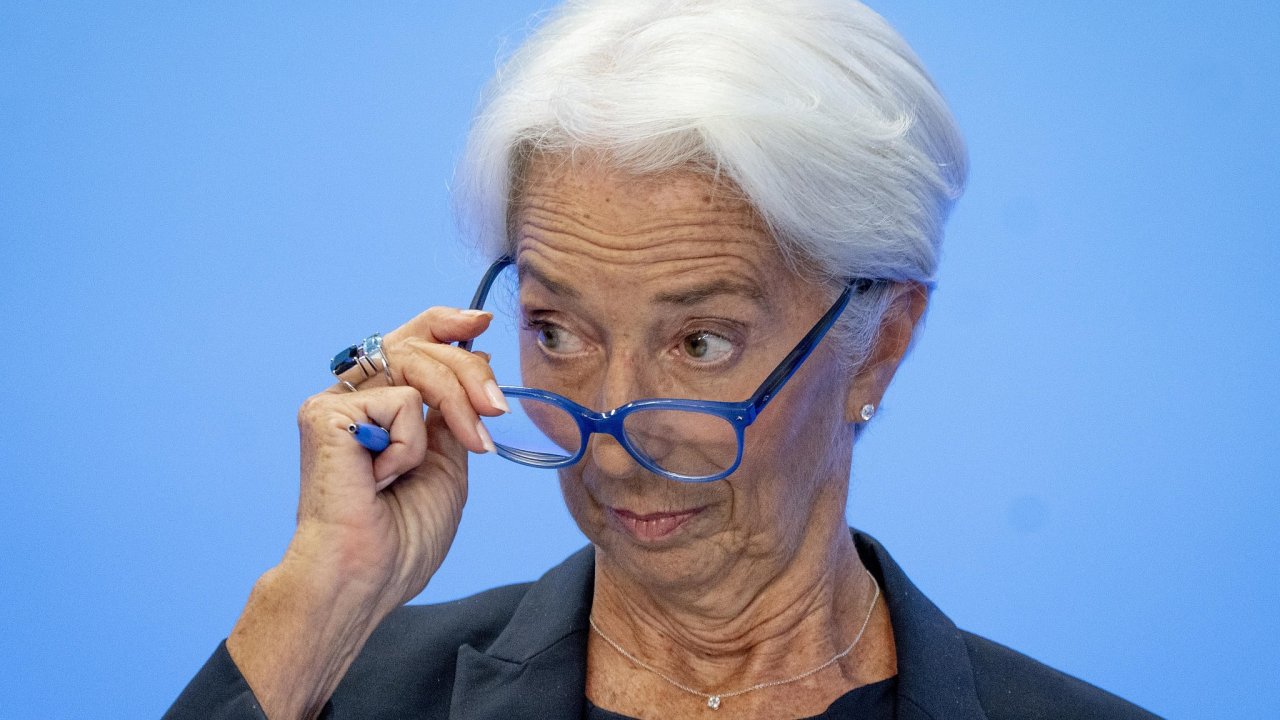 Christine Lagarde, President of the European Central Bank speaks during a press conference following a meeting of the governing council in Frankfurt, Germany, Thursday, July 21, 2022. (AP Photo/Michae