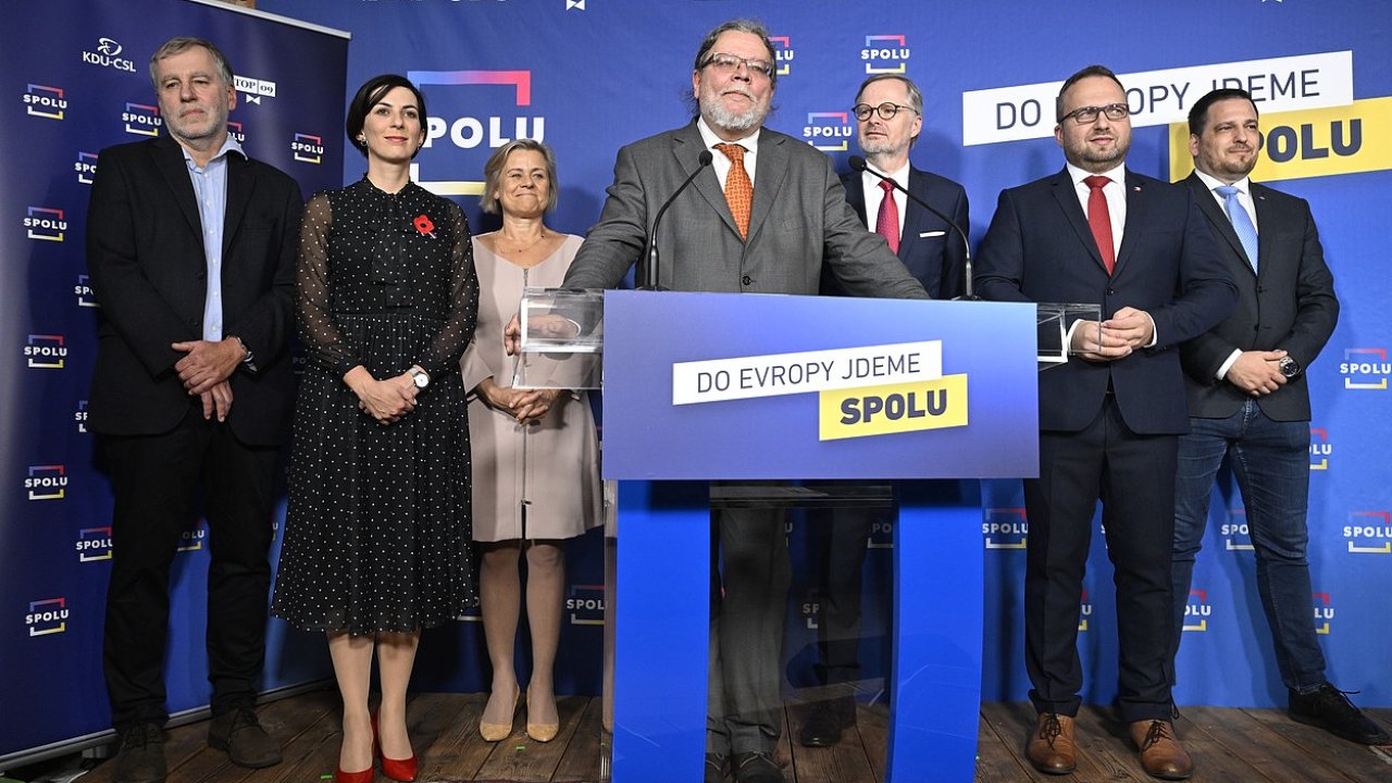 Tisková konference koalice Spolu k volbám do Evropského parlamentu
