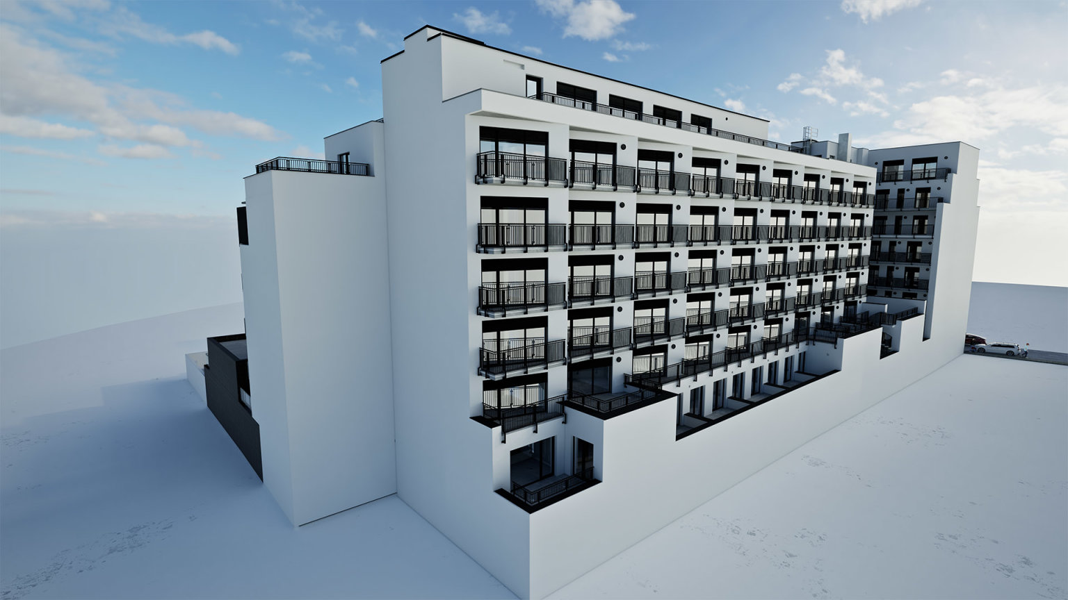 Pl�novan� p��stavba �edes�ti byt� k EFI Palace v centru Brna