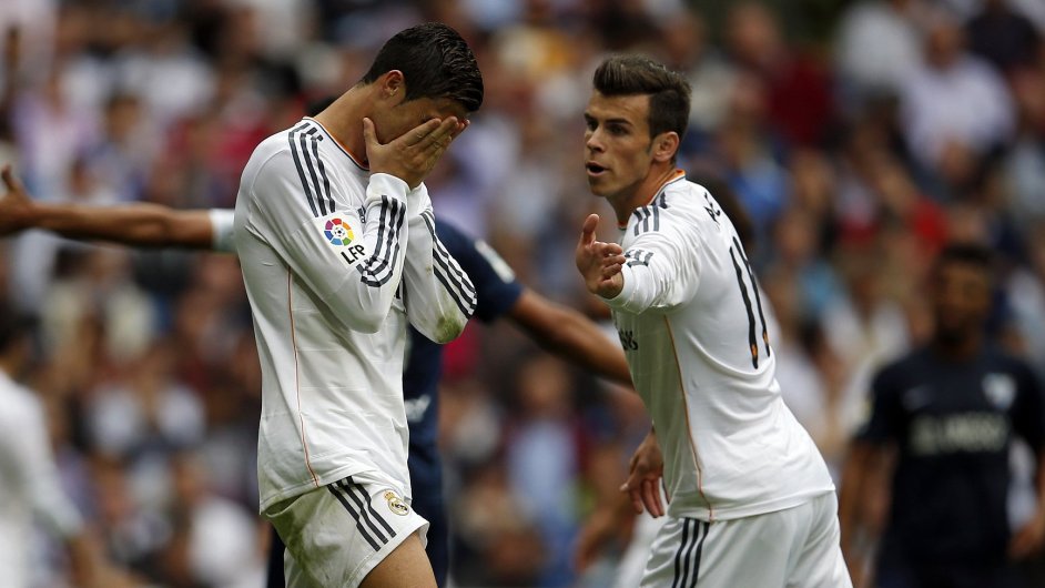 Cristiano Ronaldo a Gareth Bale v dresu Realu Madrid