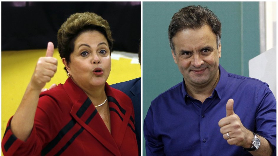Do druhho kola brazilskch prezidentskch voleb postoupili souasn prezidentka Dilma Rousseffov a Acio Neves.