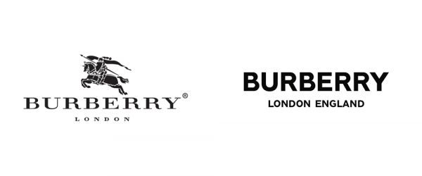 Logo Burberry před a po
