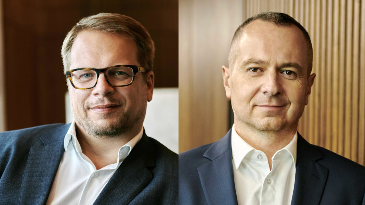 Stpn Aer (vlevo) a Igor Kov, nov spolumajitel J&T Finance Group.