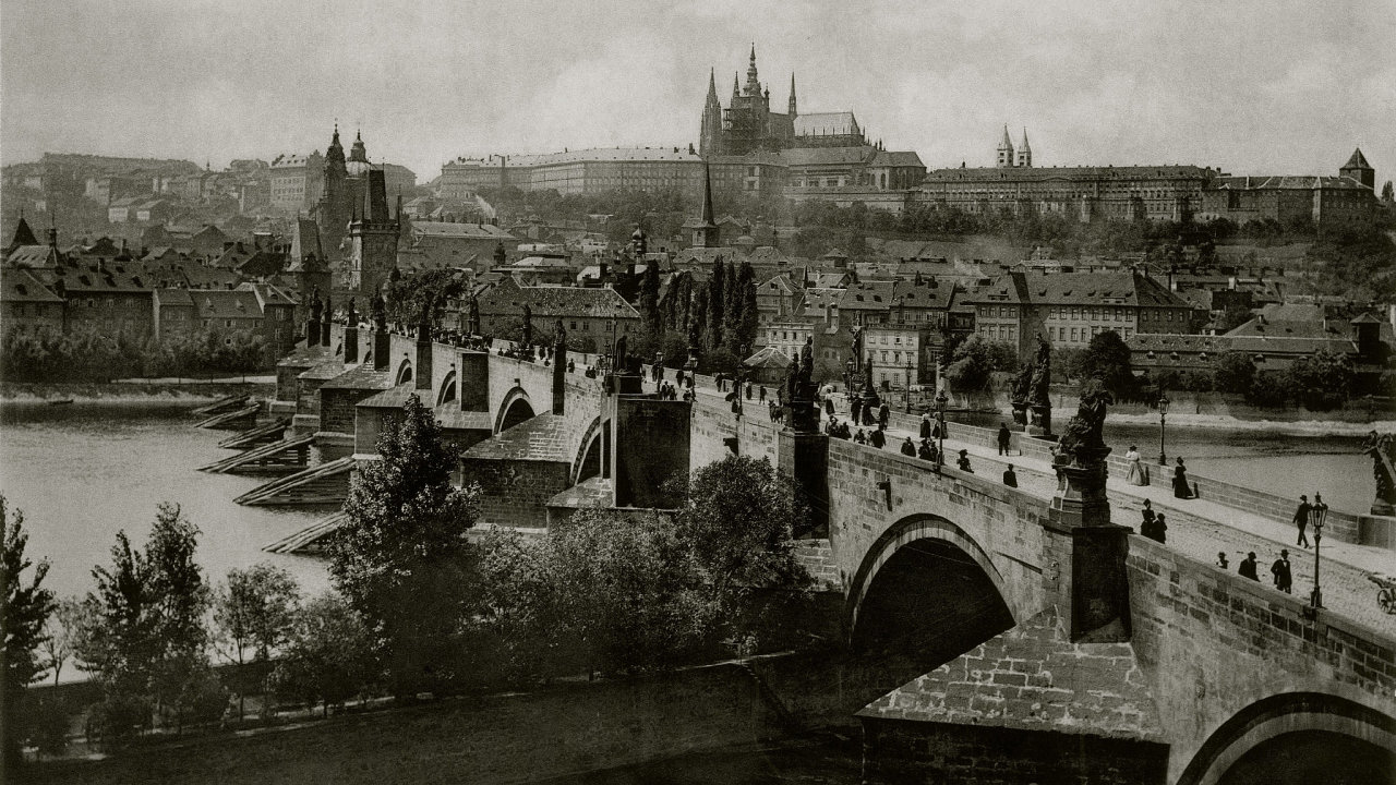 Praha, Karlv most, 1900