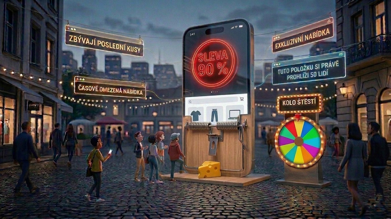 Jak n�s e-shopy manipuluj� a tla�� k n�kup�m