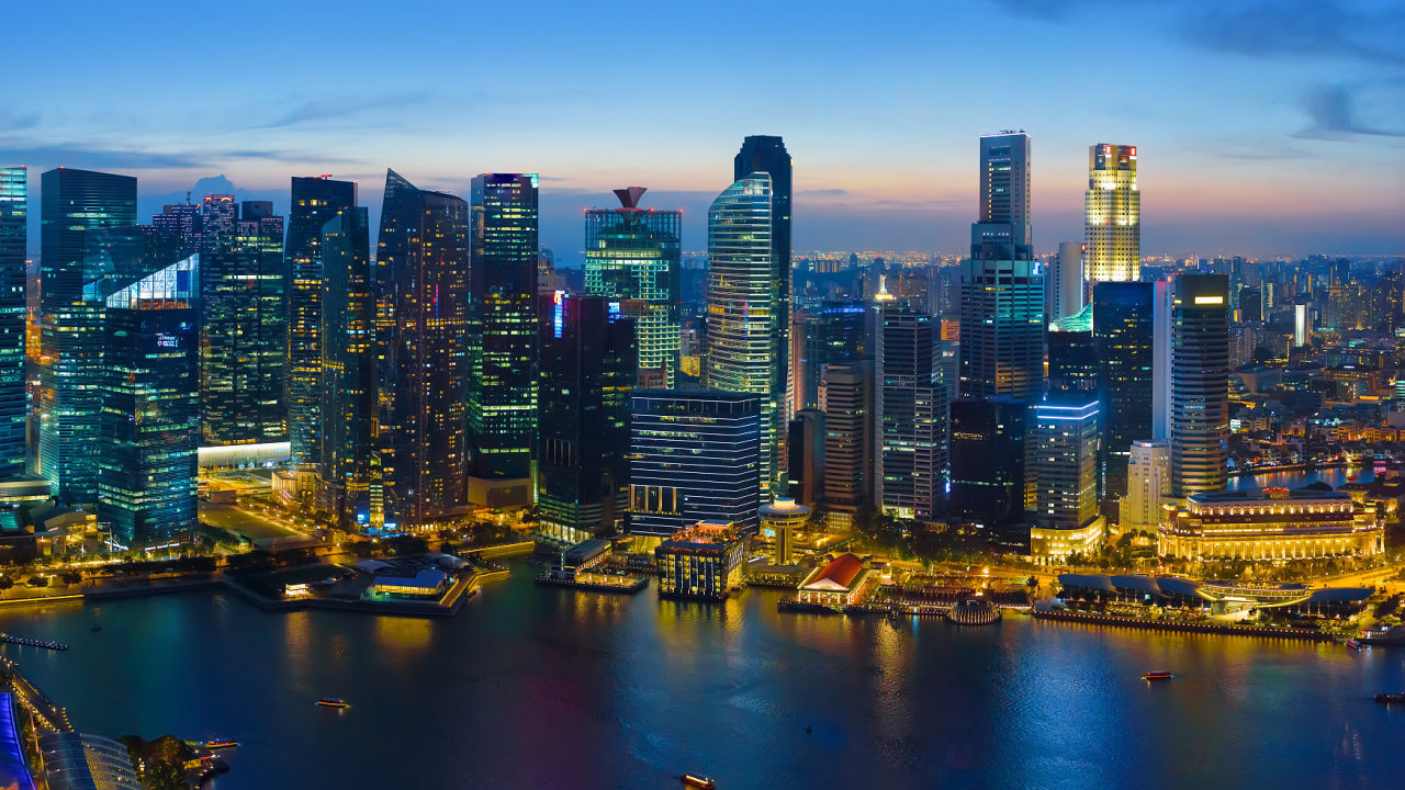 Ekonom, Singapur, bydlen�, mrakodrap