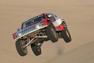 Automobil Hummer na Rallye Dakar. 
