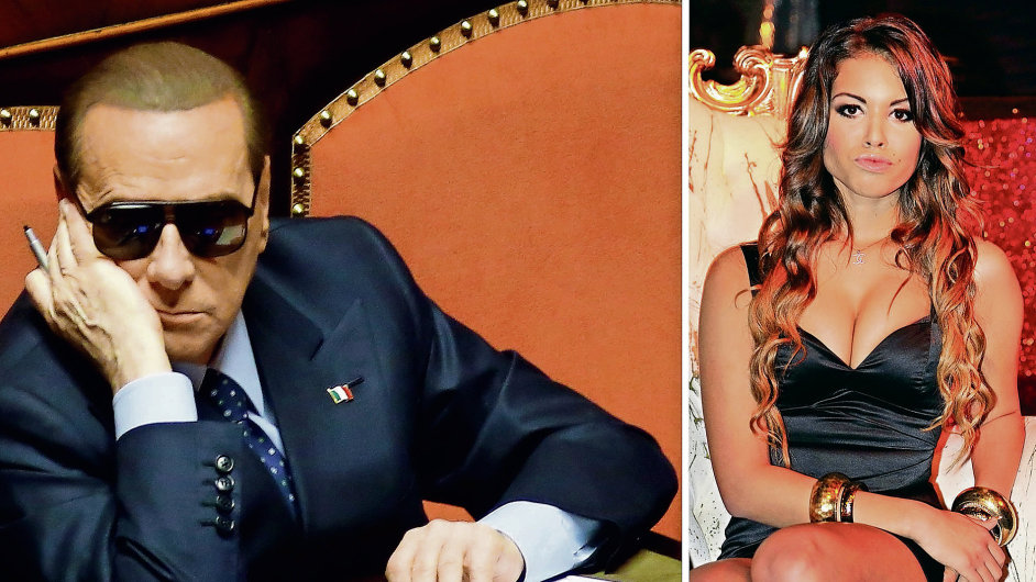 Berlusconi a prostitutka Ruby.