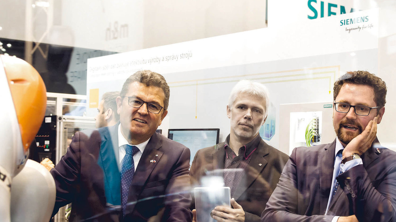 MSV 2017, bavorsk delegace na stnku Siemens