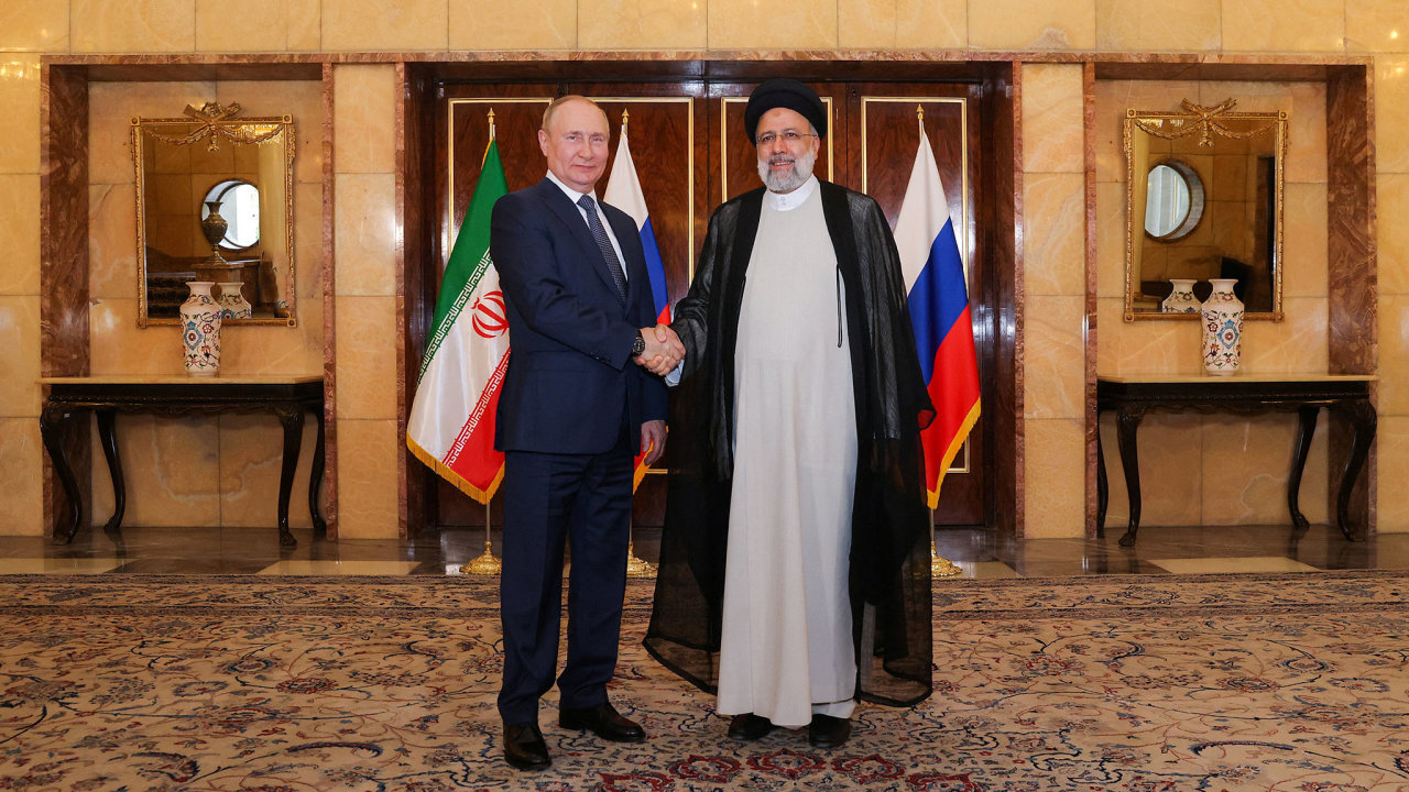 Iranian President Ebrahim Raisi meets with Russian President Vladimir Putin in Tehran