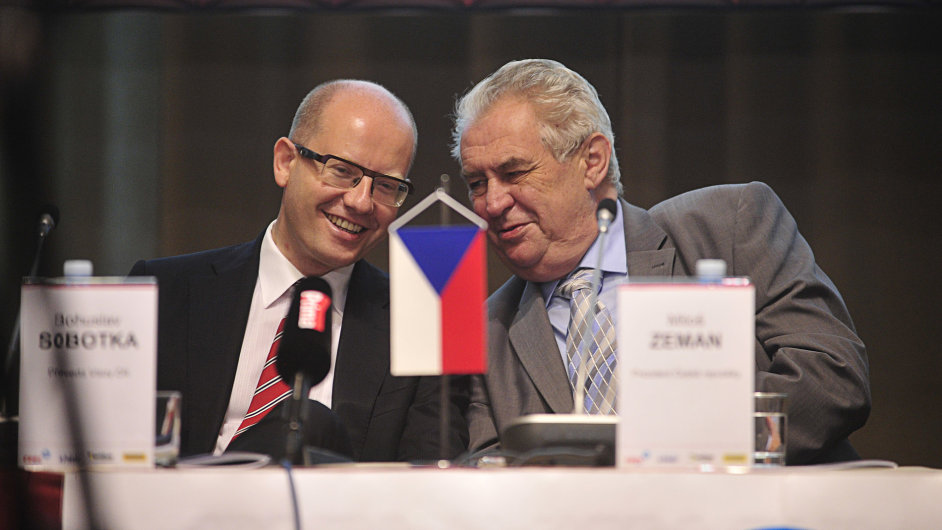 Bohuslav Sobotka a Miloš Zeman
