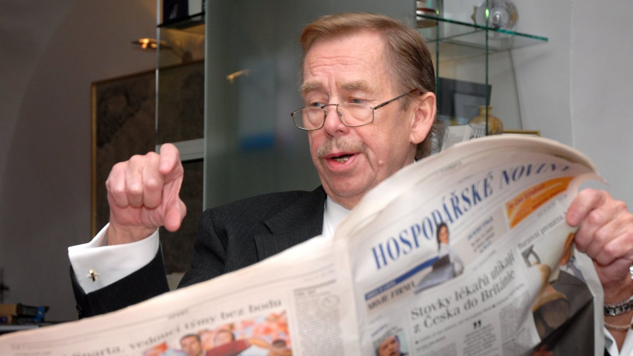 Václav Havel ète Hospodáøské noviny