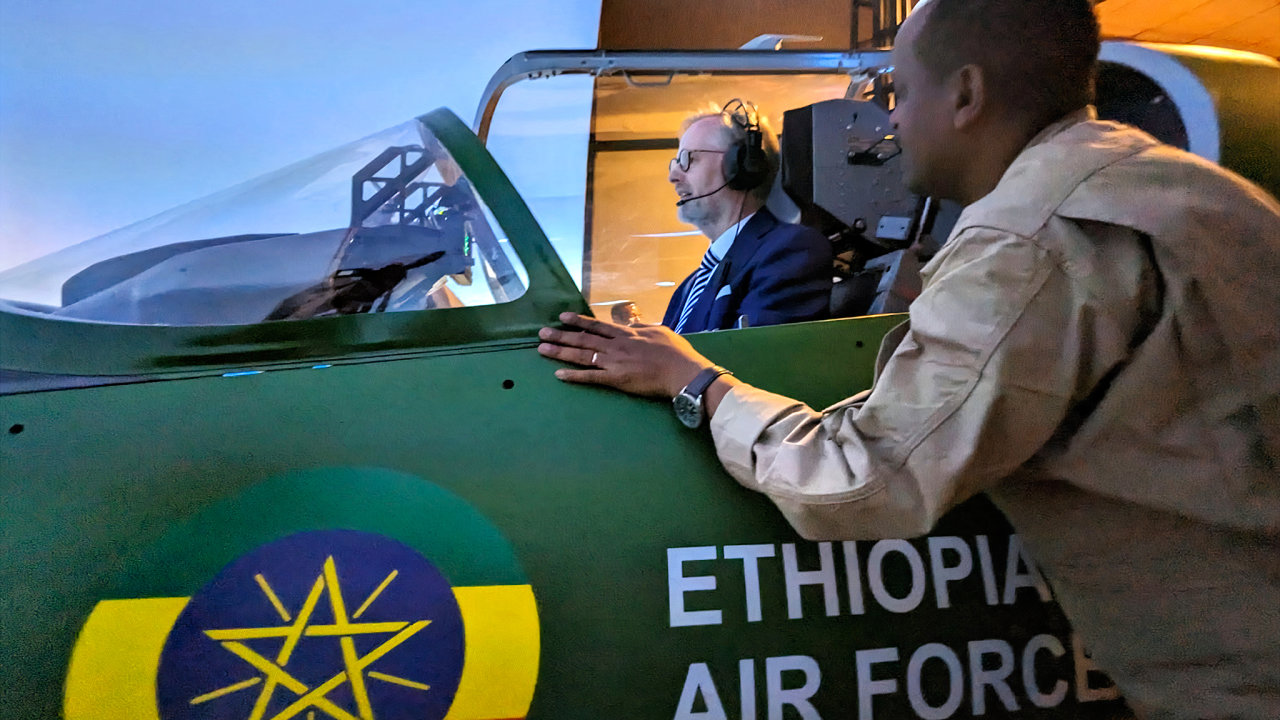 Èeský premiér Petr Fiala bìhem návštìvy Etiopie.