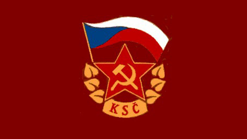 Symbol Komunistick strany eskoslovenska. Ilustran foto