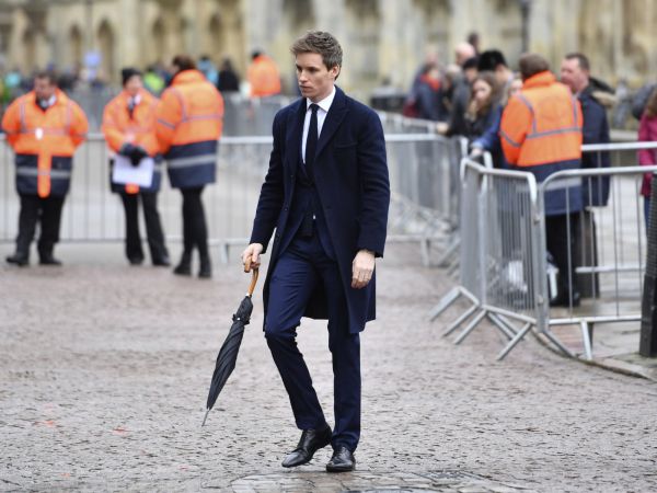 Actor Eddie Redmayneattends his funeral at University Church of St Mary the Great in Cambridge. PRESS ASSOCIATION Photo. Picture date: Saturday March 31