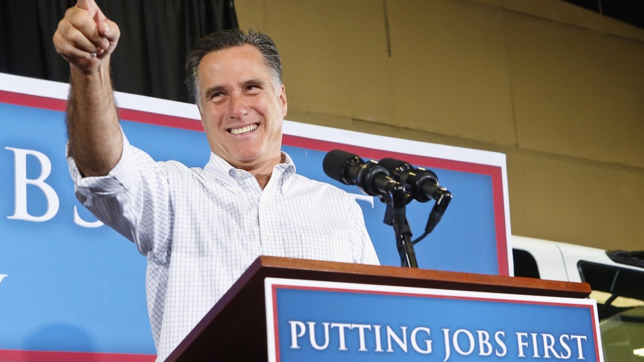 Mitt Romney bhem volebn kampan