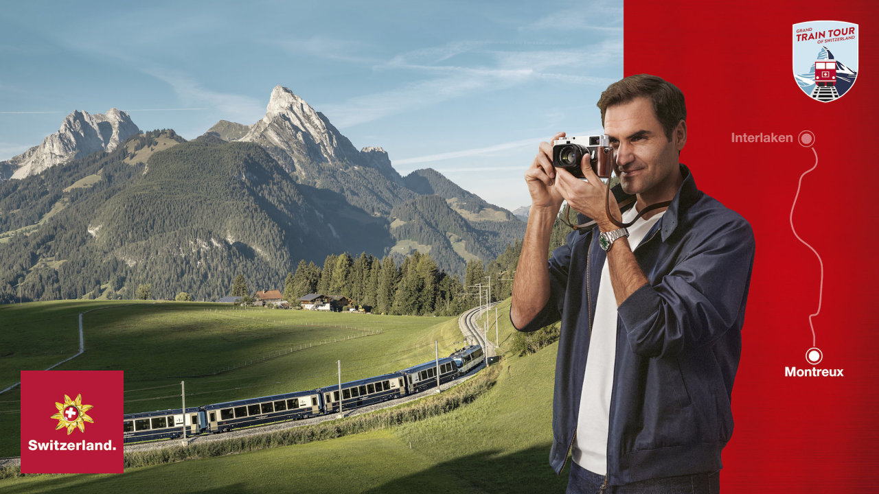 Federer na Velkm vlakovm putovn vcarskem