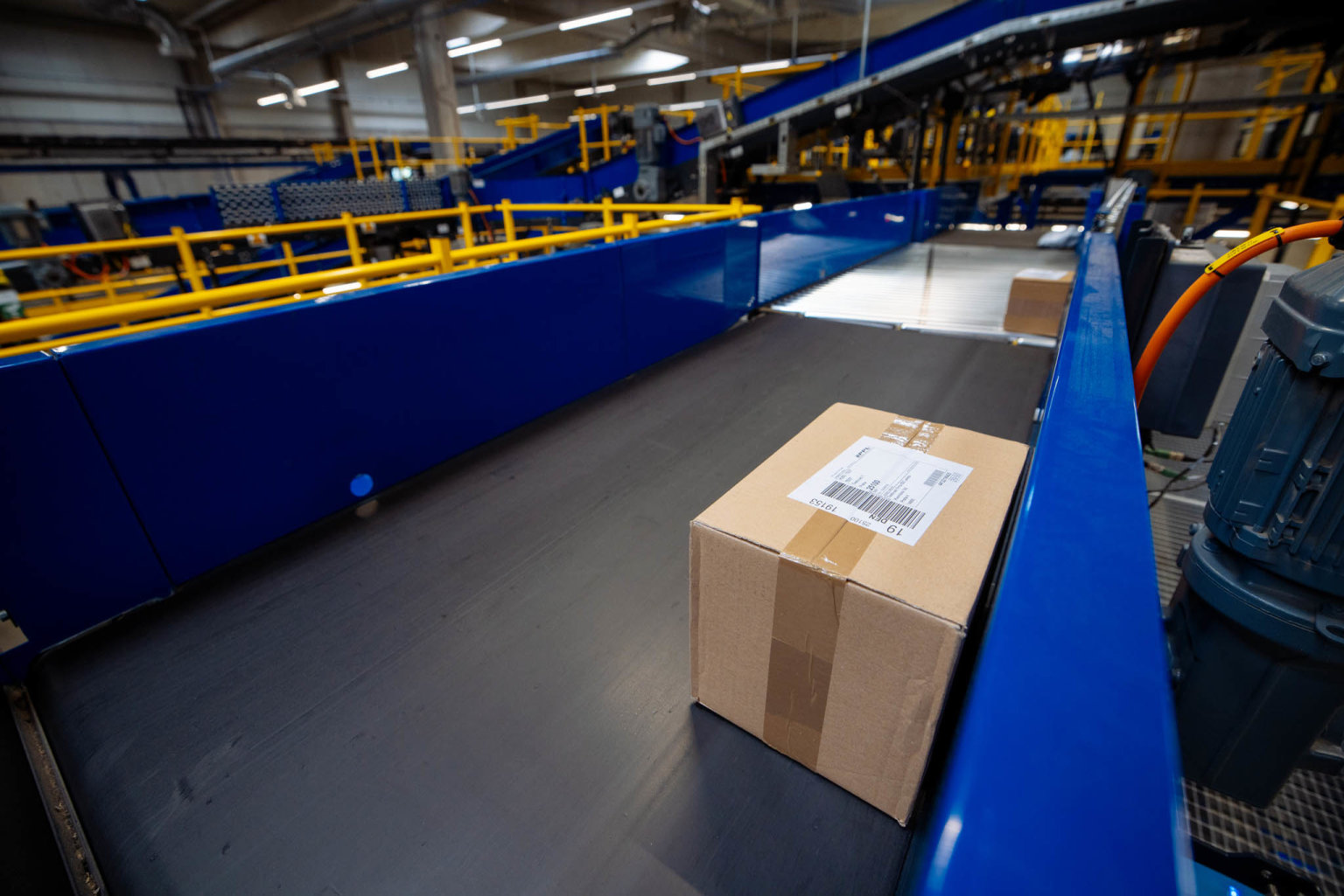 Každou hodinu zvládne automatizovaný systém vytøídit až 20 tisíc balíkù.
