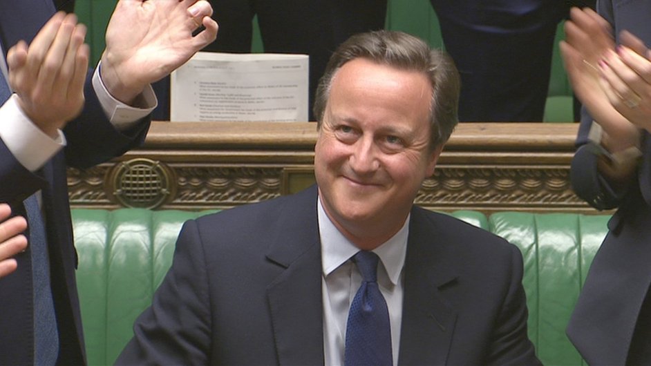 Britsk premir David Cameron pi poslednch interpelacch v parlamentu