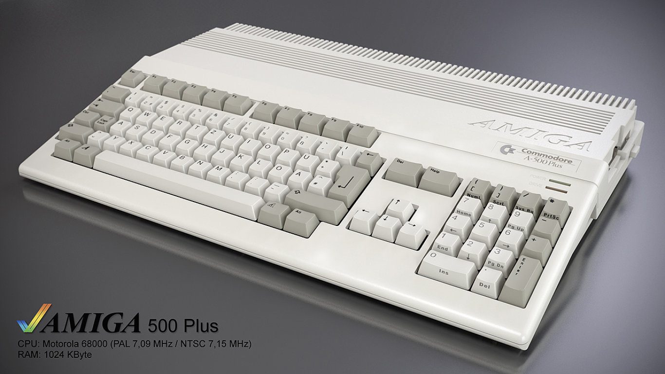 Amiga 500 Plus vyrábìná spoleèností Commodore v roce 1992