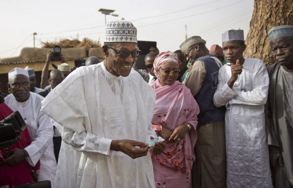 Muhammadu Buhari p�i volb&aacute;ch