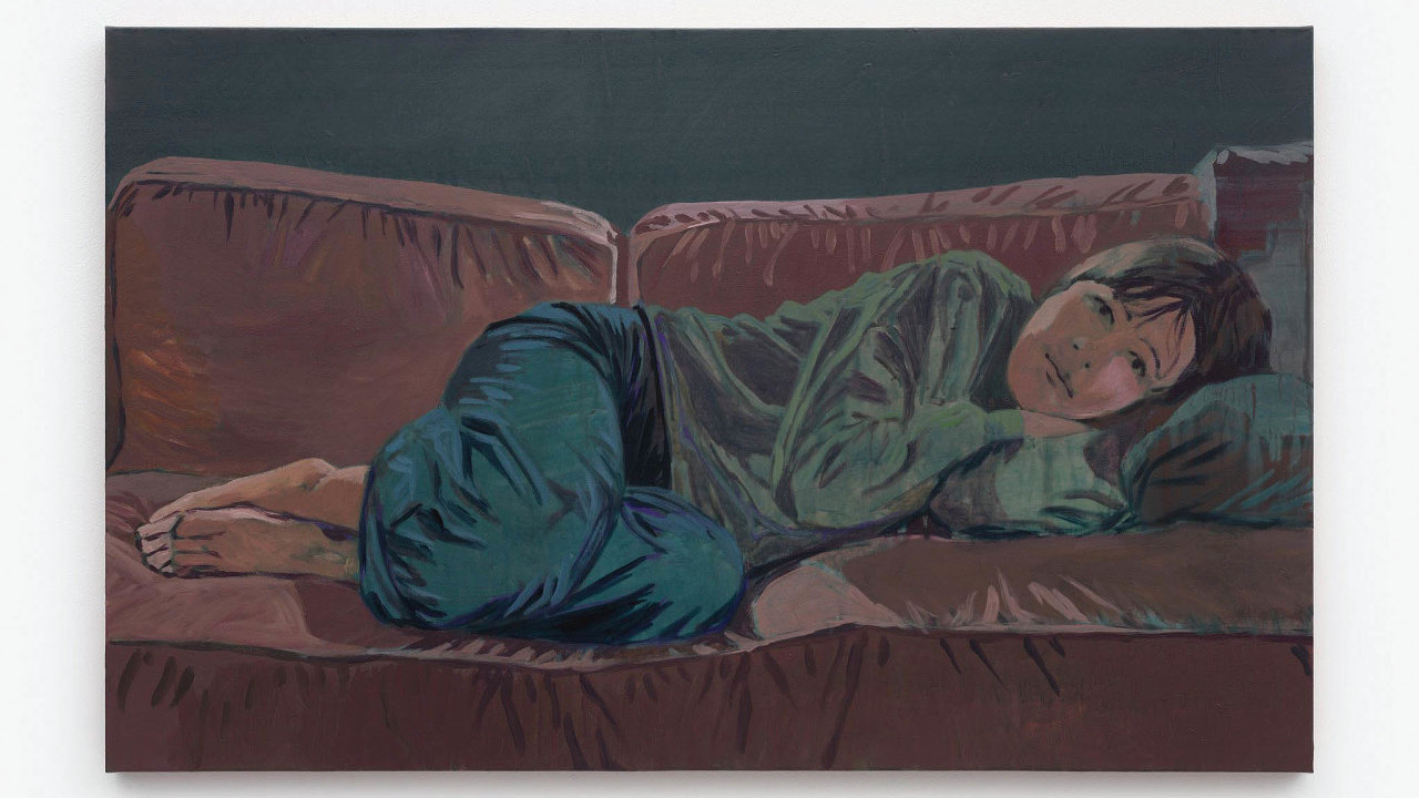 Claire Tabouret, The Pink Couch, 2025