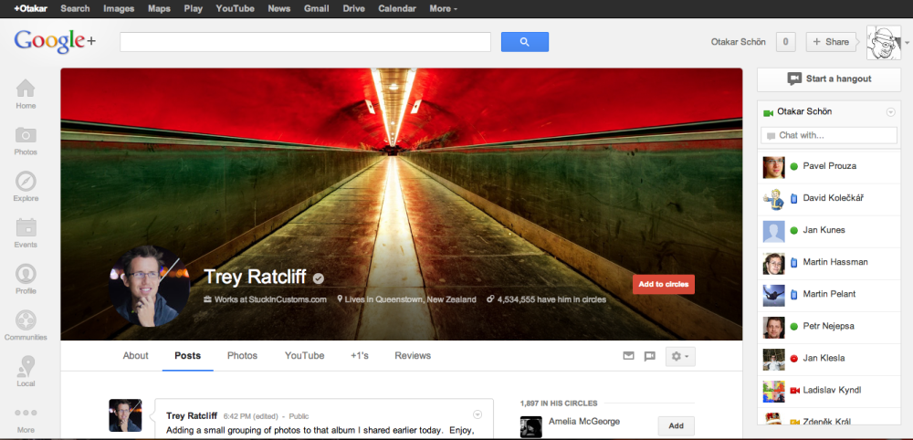 Nová podoba Google+ Nové profilové obrázky dávají prostor kreativitě.