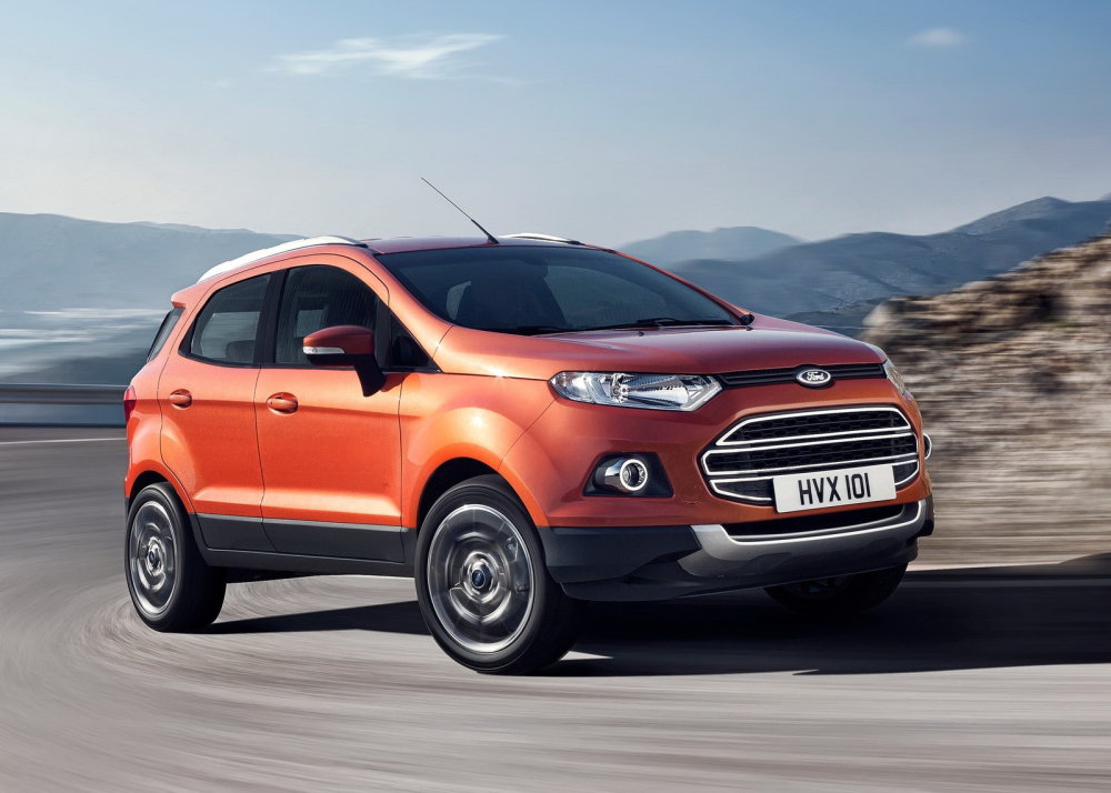 Ford Ecosport Na nich je navíc umístěné rezervní kolo.