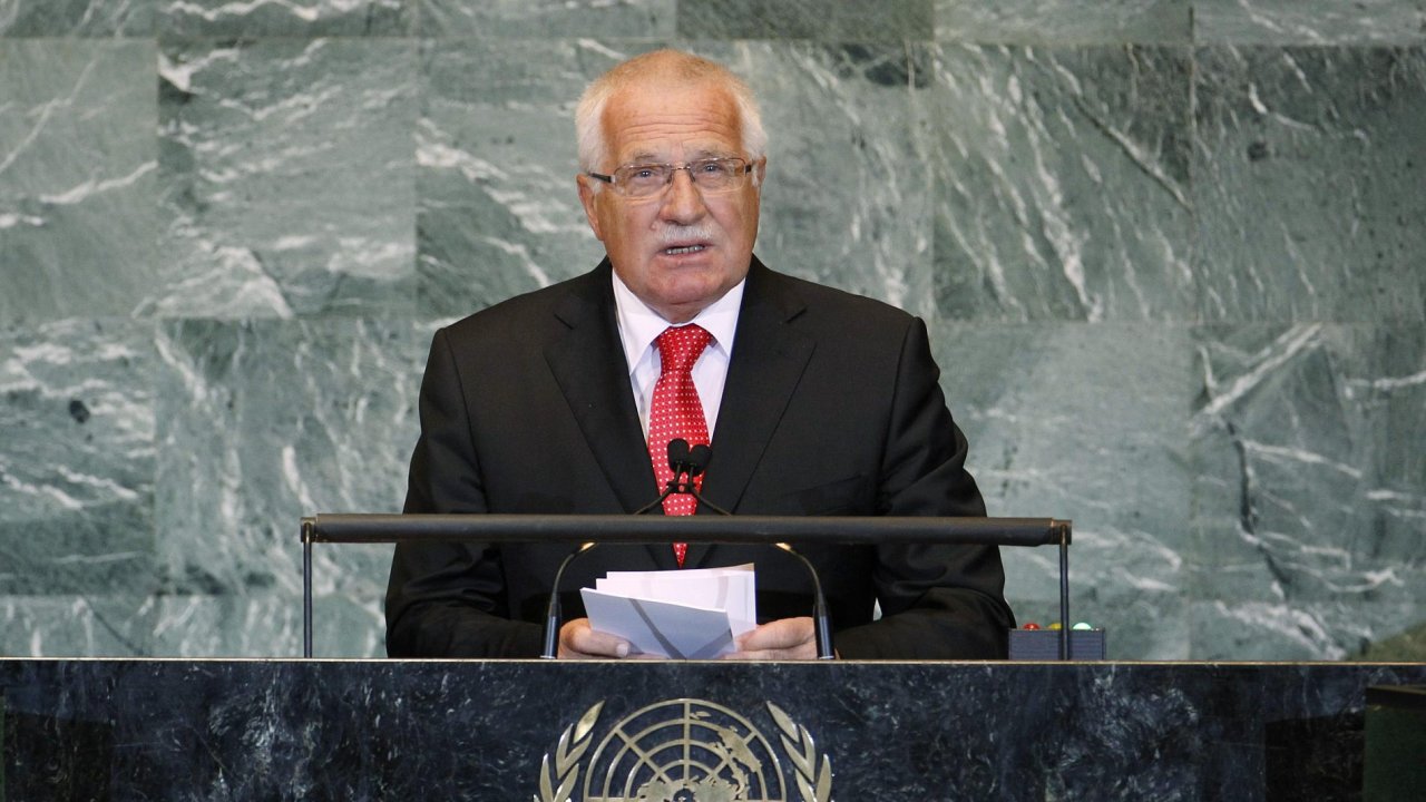 Vclav Klaus pednesl projev na zasedn Valnho shromdn OSN