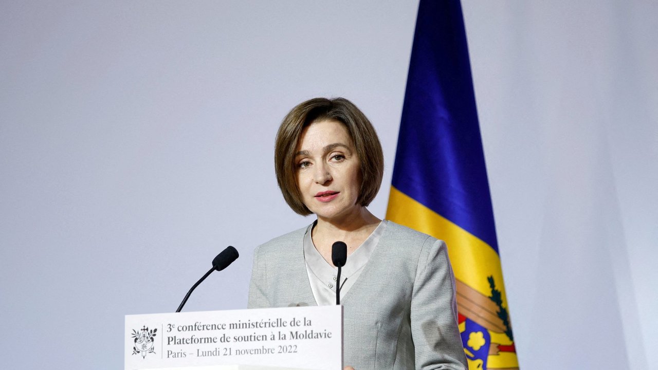 Moldavsk prezidentka Maia Sanduov