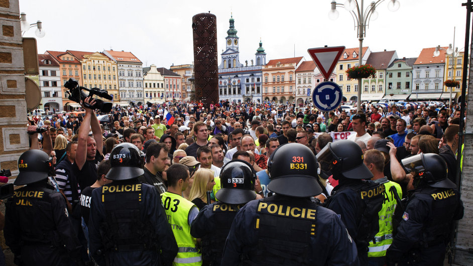 Demonstrace v eskch Budjovicch