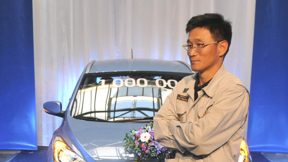 Evropsk auta tvo v Jin Koreji 11 procent trhu. Korejsk v EU jen pt procent. Na snmku Hyundai ze slezskch Noovic.