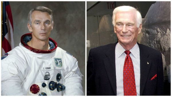 Eugene Cernan v 70. letech a rok p�ed smrt&iacute;.