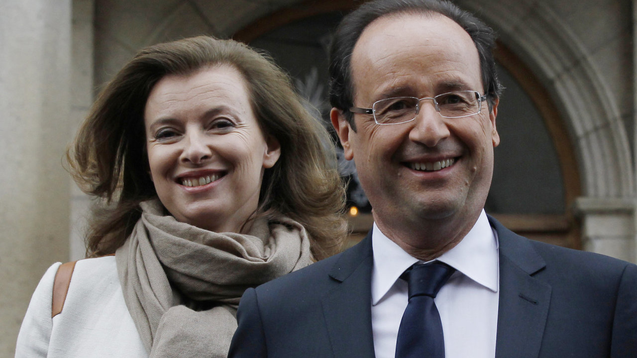 Franois Hollande se svou partnerkou Valri Trierweilerovou