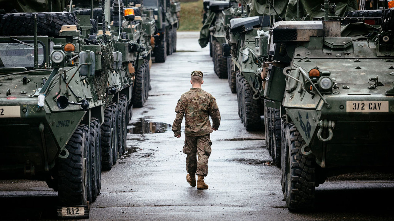 NATO, konvoj, Dragoonride, USA, armda, Ruzyn, kasrna, 2015