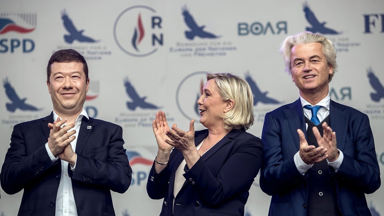 Tomio Okamura, Marine Le Pen, Geert Wil