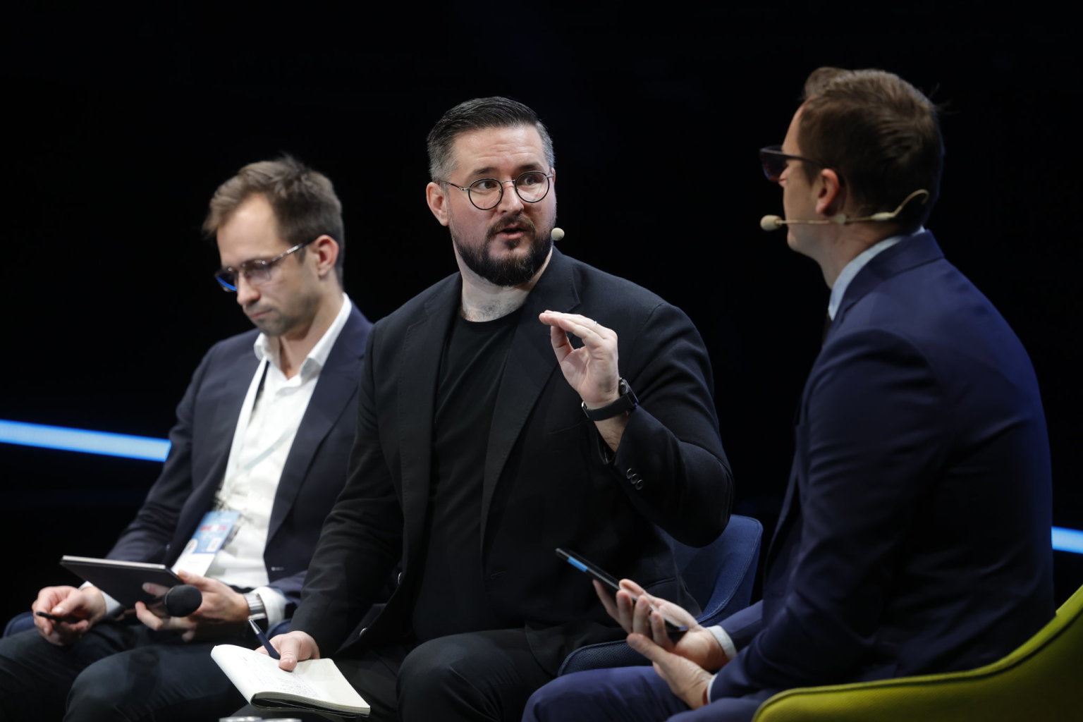 Kompas pro �esko: zakladatel Prusa Research Josef Pr��a (uprost�ed)