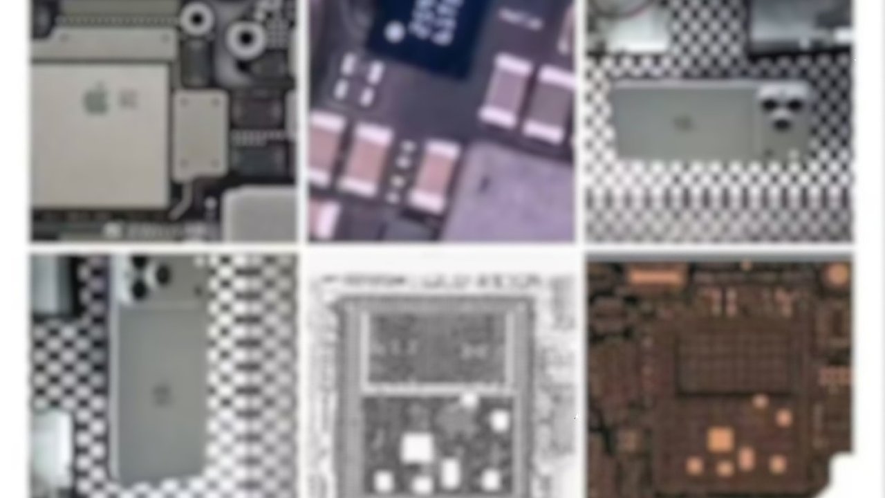 Fotografie produktů Applu z úniku dat společnosti Tata Electronics (rozostřeno)